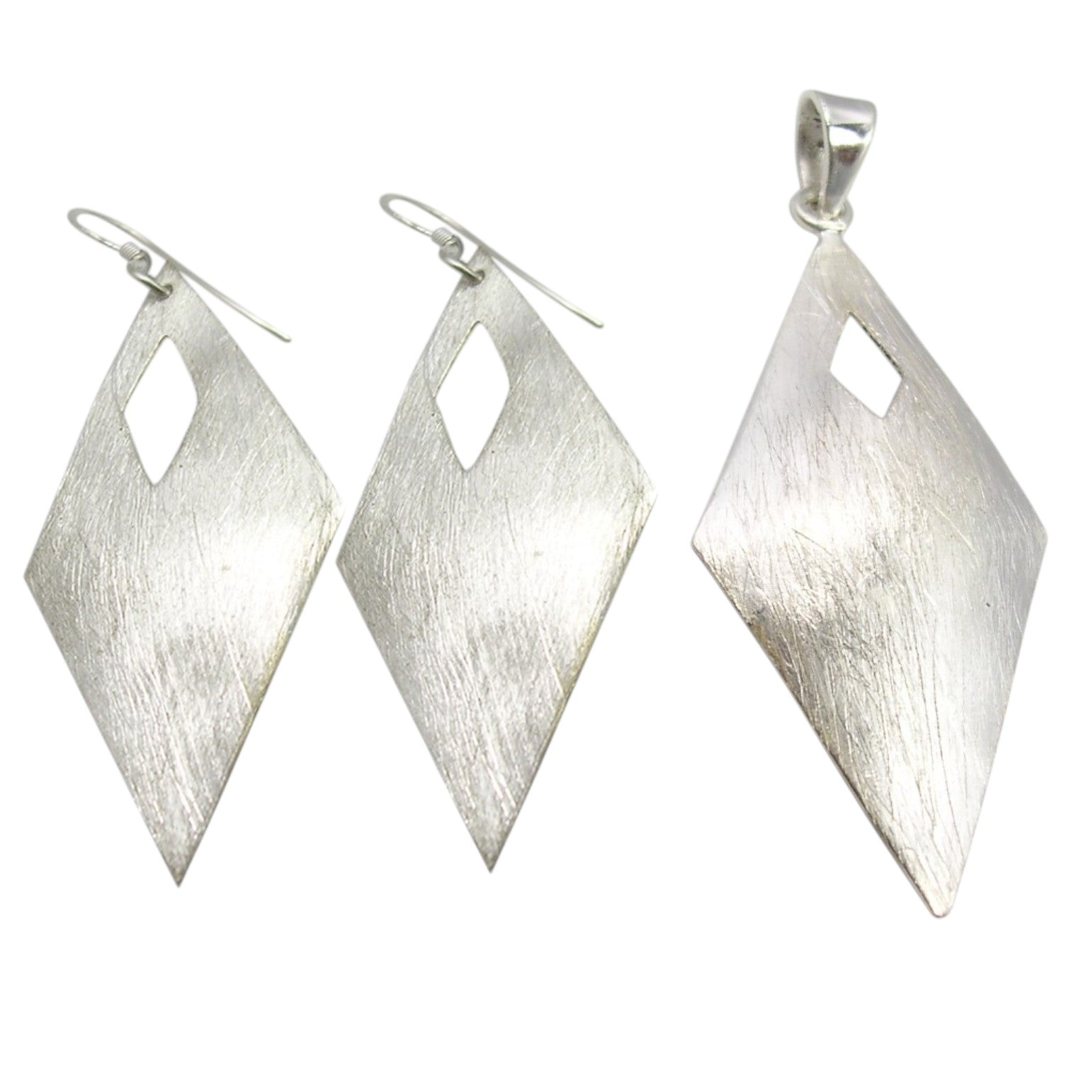 Echoes of Light – Sterling Silver Geometric Set