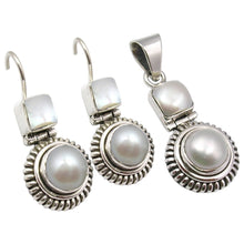Eternal Glow – Sterling Silver and Mother of Pearl Set