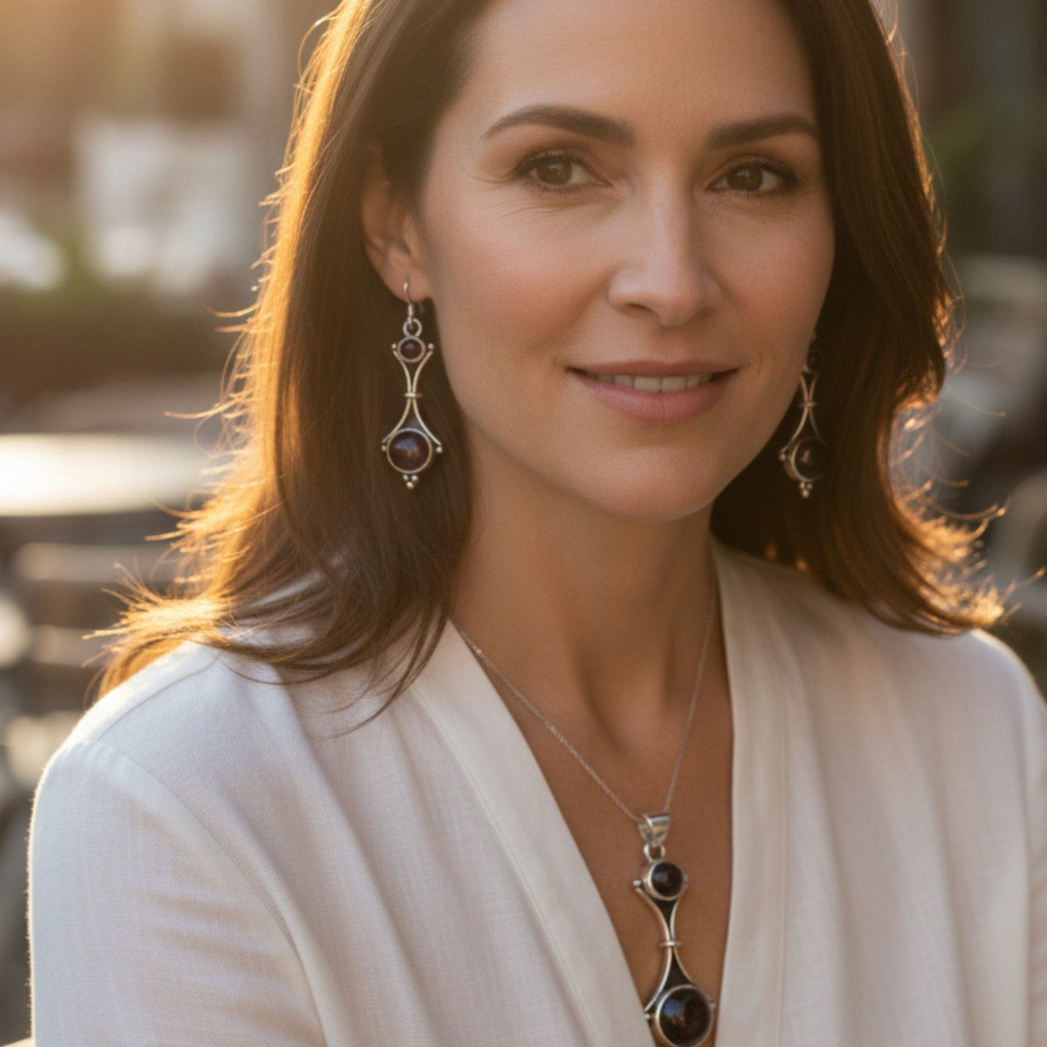 Garnet Grace – Sterling Silver Soul Set