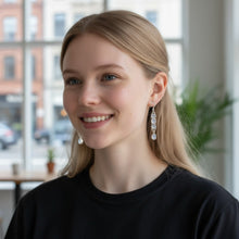 Moonlit Grace – Sterling Silver Rainbow Moonstone Earrings