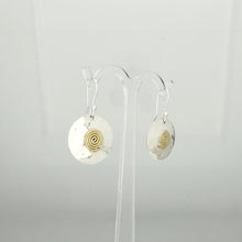 Golden Spiral – Sterling Silver Earrings