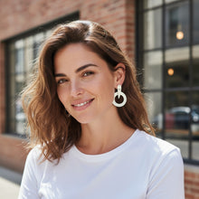 Eclipse Arc – Sterling Silver Earrings