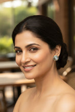 Celestial Calm – Sterling Silver Opal Stud Earrings