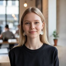 Eclipse Path – Sterling Silver Earrings