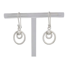 Circle of Light – Sterling Silver Earrings