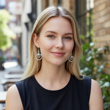 Circle of Light – Sterling Silver Earrings