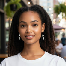 Goddess Rising – Sterling Silver and Pearl Earrings