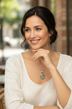 Ocean Whisper – Sterling Silver Blue Topaz Pendant