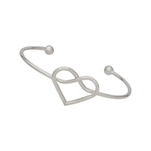 Open Heart – Sterling Silver Cuff Bracelet
