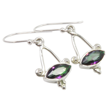 Mystic Marquise – Sterling Silver Gemstone Earrings