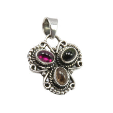 Trinity Bloom – Sterling Silver and Tourmaline Pendant