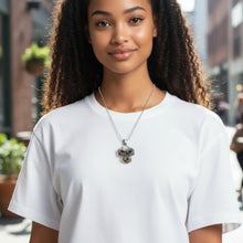 Trinity Bloom – Sterling Silver and Tourmaline Pendant