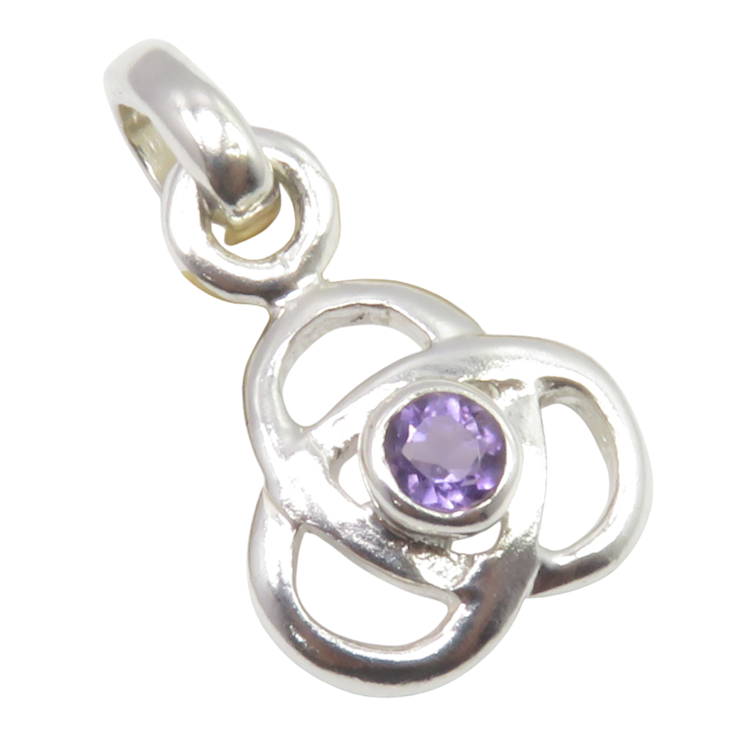 Soul Knot – Sterling Silver Amethyst Pendant