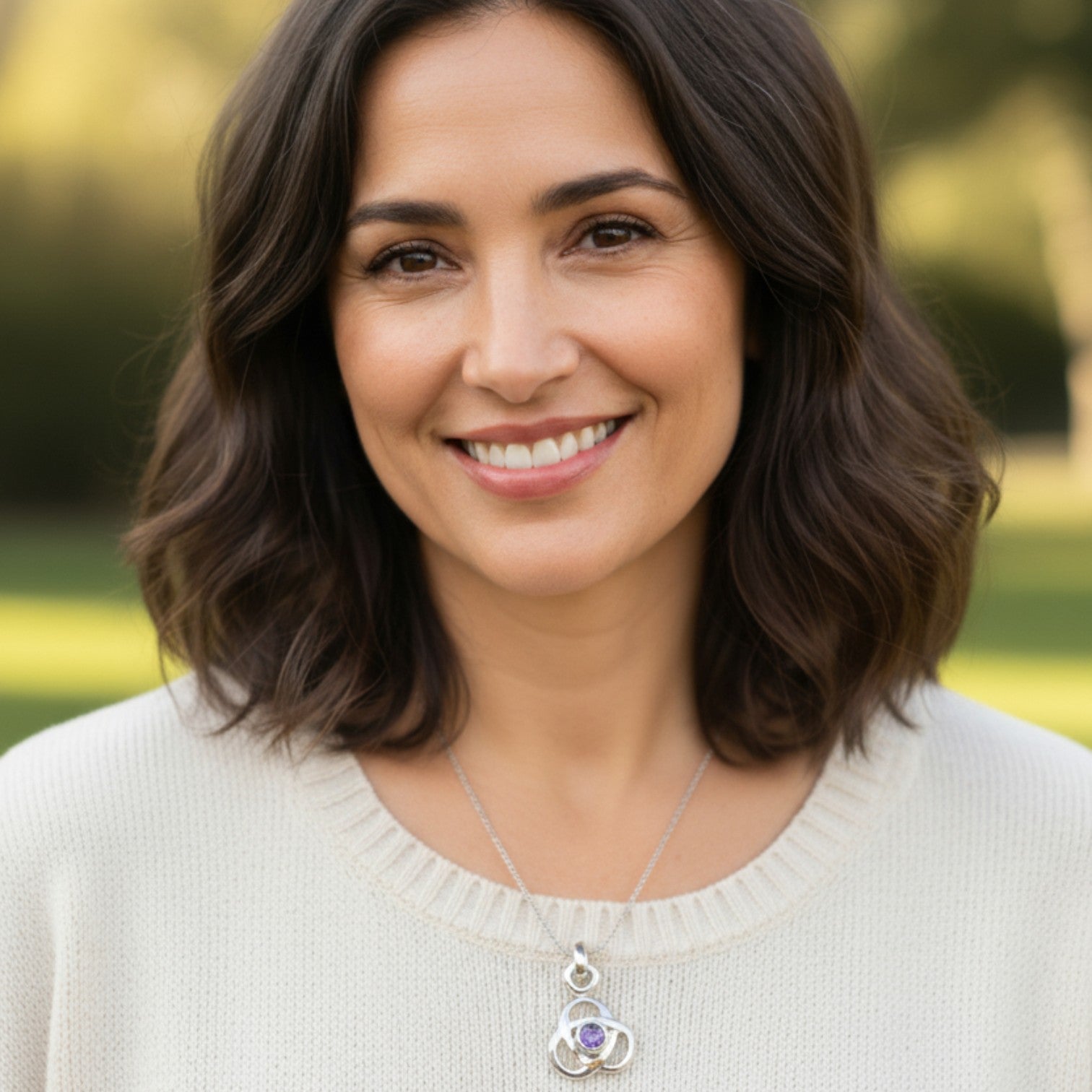 Soul Knot – Sterling Silver Amethyst Pendant