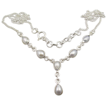 Tears of the Moon – Sterling Silver Pearl Necklace
