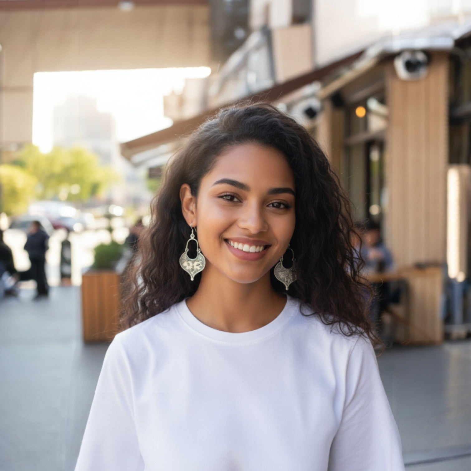 Embrace of Light – Sterling Silver Statement Earrings