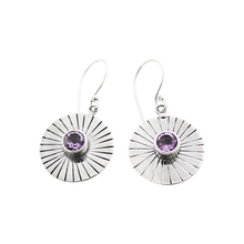 Radiant Soul – Sterling Silver Amethyst Earrings