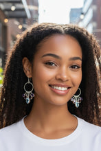 Harmony Cascade – Sterling Silver Multi-Gem Earrings