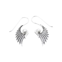 Wings of Grace – Sterling Silver Angel Wing Earrings