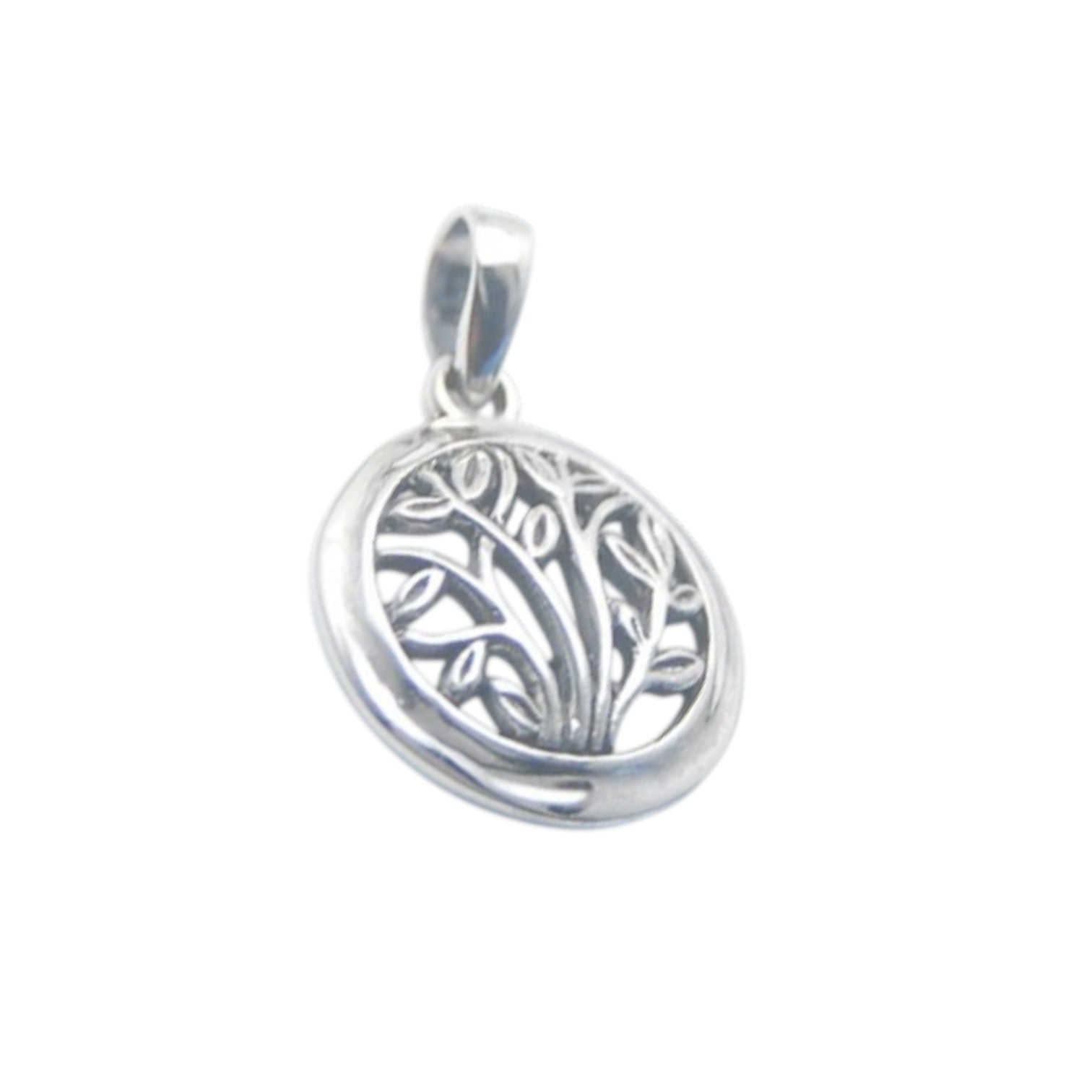 Rooted Light – Sterling Silver Tree of Life Pendant