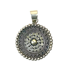 Circle of Stillness – Sterling Silver Mandala Pendant