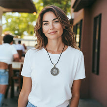Circle of Stillness – Sterling Silver Mandala Pendant